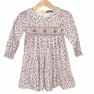 Les Petite Soleils Smocked Rose Dress